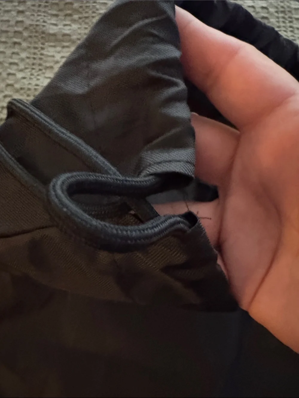 Balenciaga Black Drawstring Gym Sack